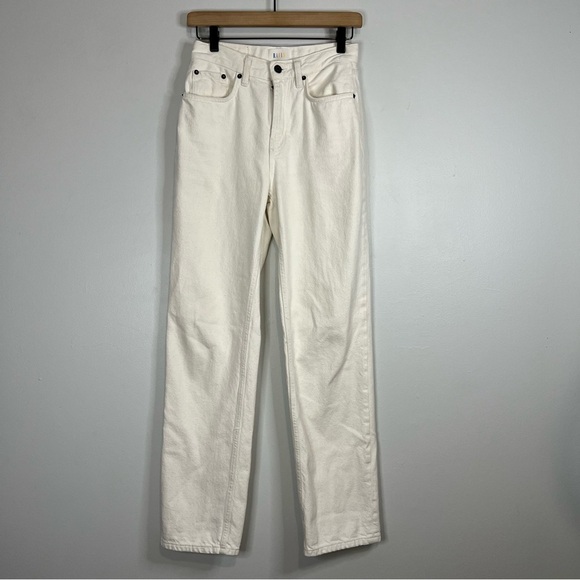 Rails Topanga Straight Leg Ecru High Rise Jeans size 26 - Picture 2 of 10